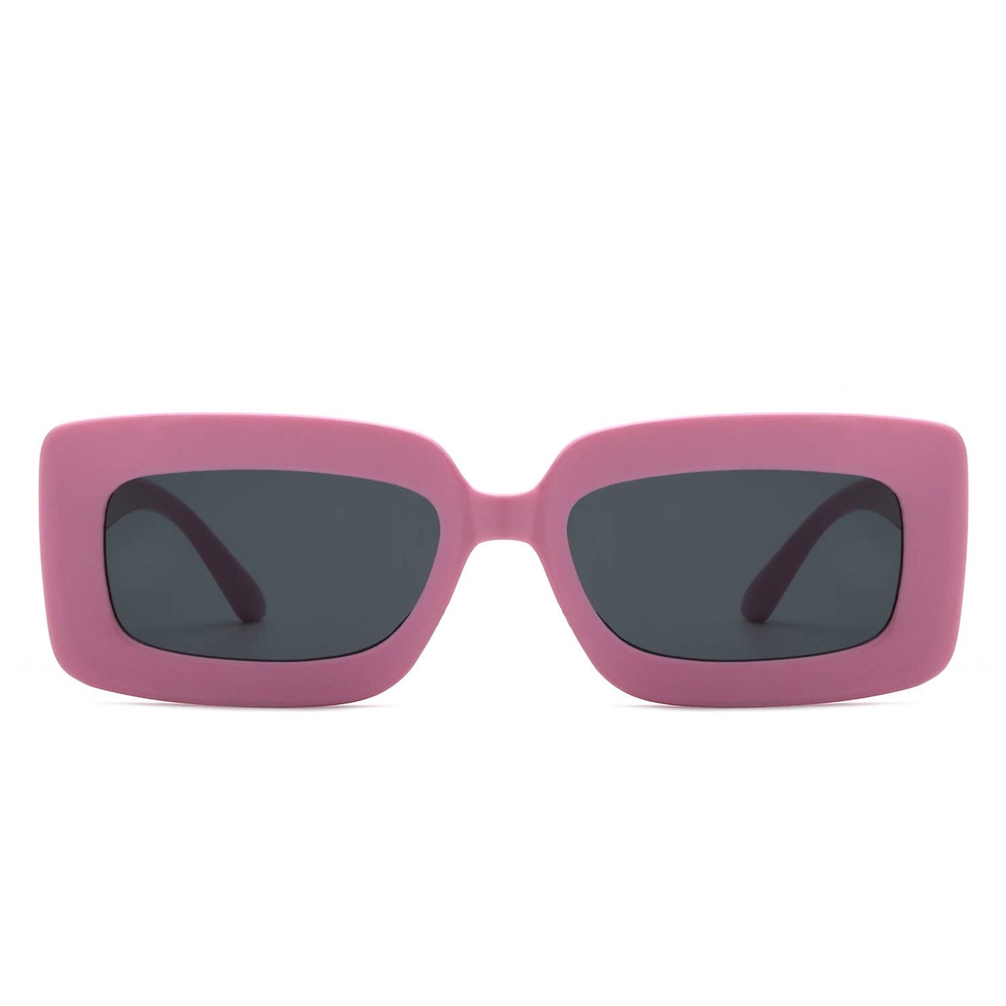 Rectangle Flat Lens Fashion Tinted Square Sunglasses