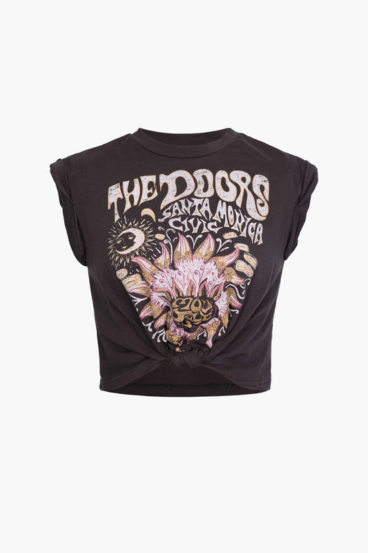 Hem Knotted Short Sleeve T-Shirt
