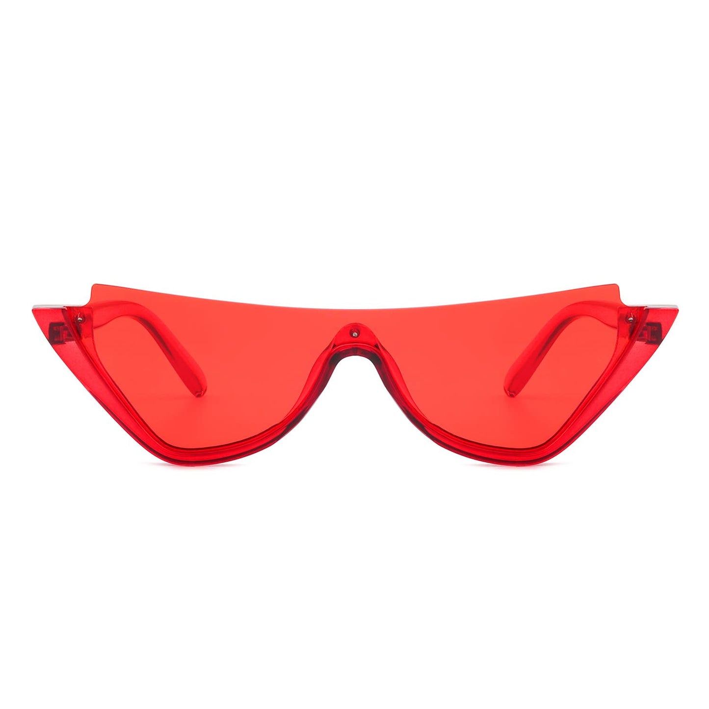 Retro Half Frame Flat Top Fashion Cat Eye Sunglasses