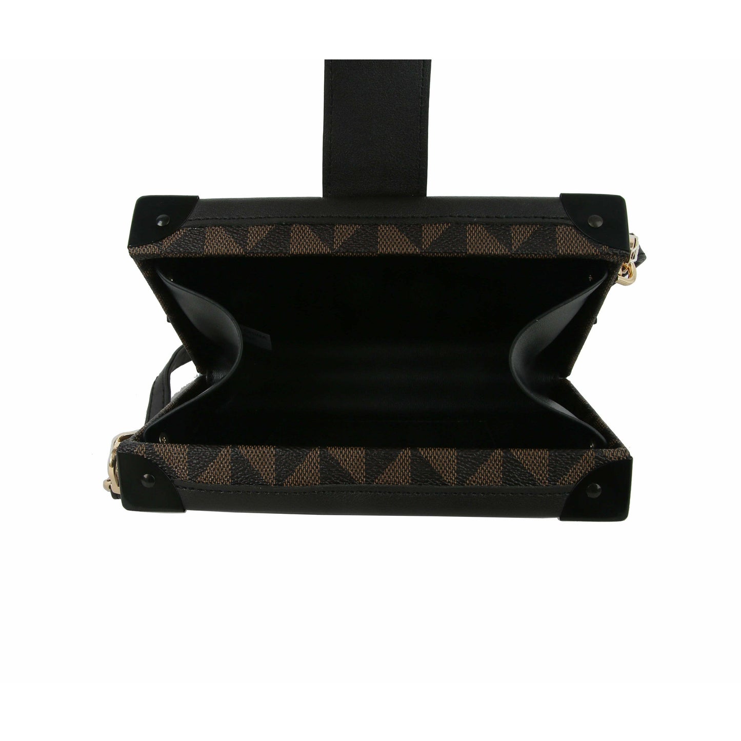 FASHIONABLE DIAMOND BOX LOCK CROSSBODY BAG