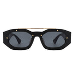 Geometric Retro Irregular Brow-Bar Square Fashion Sunglasses