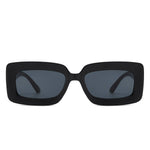 Rectangle Flat Lens Fashion Tinted Square Sunglasses