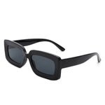 Rectangle Flat Lens Fashion Tinted Square Sunglasses